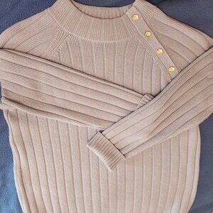 Talbots Light Blue Ribbed Long Sleeved Sweater